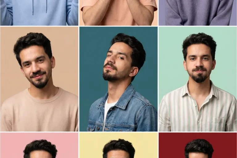 9 Expressions Portrait Photography Grid