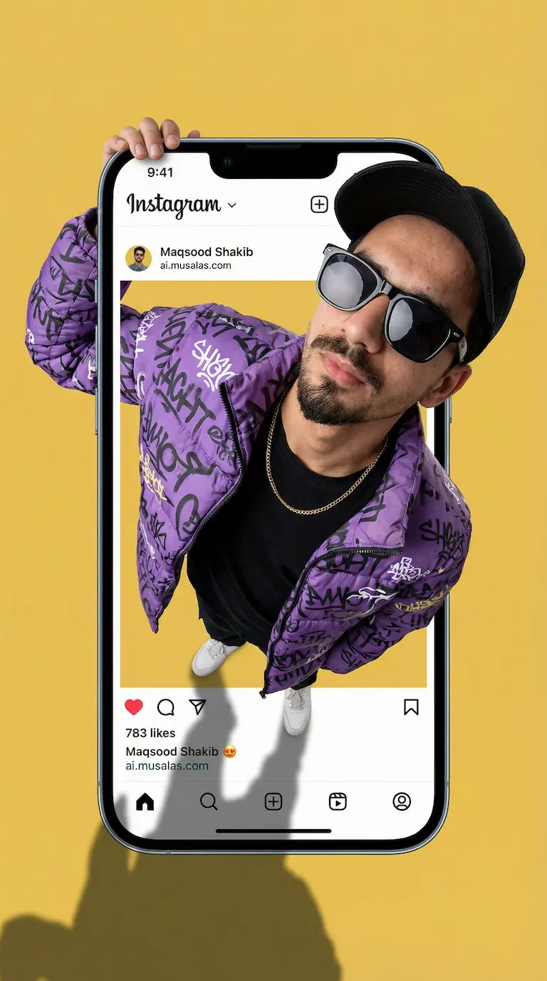 Breaking Instagram Frame Portrait