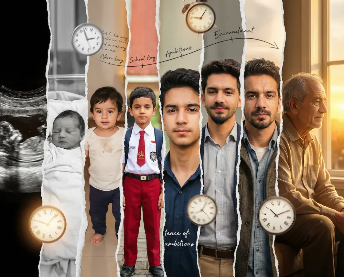 Cinematic Life Journey Collage Portrait