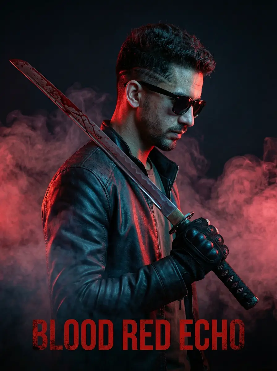 Dark Action Katana Cinematic Poster