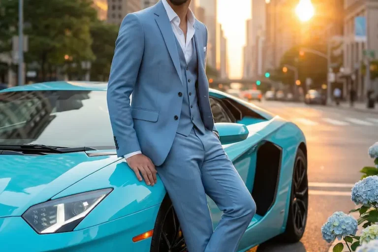 Lamborghini Aventador Luxury Fashion Portrait