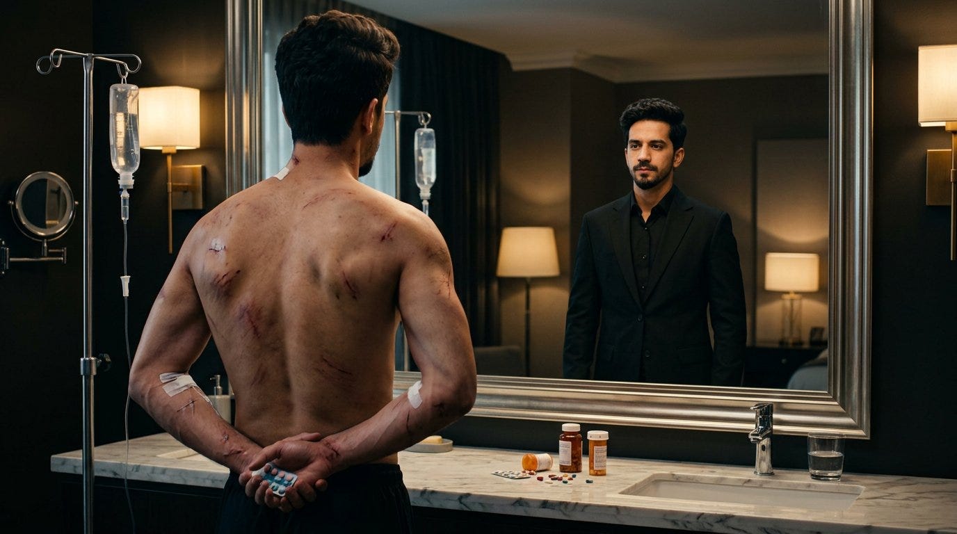 Two Lives, One Mirror